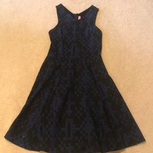 Knee length formal black & navy dress
